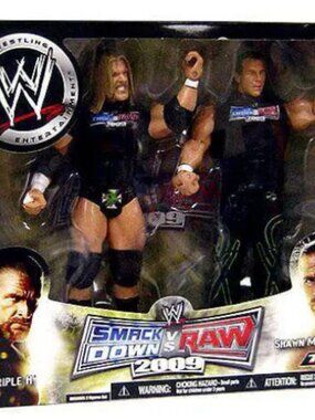 WWE SmackDown vs Raw 2009 DX Triple H Shawn Michaels 2-Pack Exclusive Figure